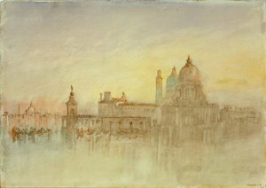 The Punta della Dogana, and Santa Maria della Salute at Twilight